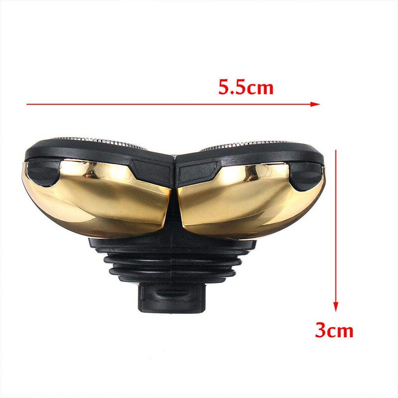 Erthree 5 Head Shaver Replacement, Shaver Replacement Heads, Easy Install Electric Razor Replacement, Beard Cutter Replacement Blade (Free Size, Gold) - Image 4